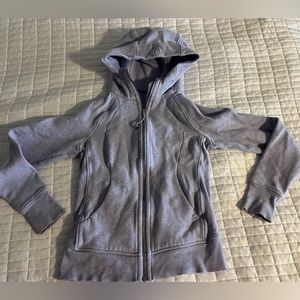 Lululemon scuba full zip purple size 4 light purple